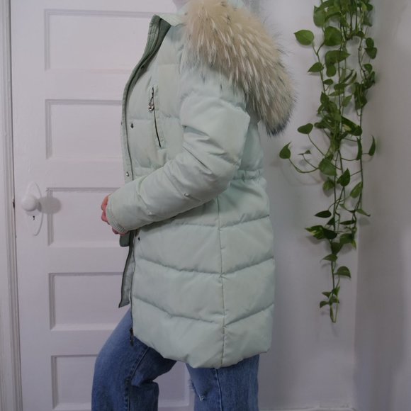 Mint Green colour winter coat - Picture 13 of 16